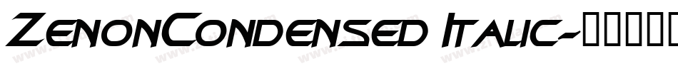 ZenonCondensed Italic字体转换
